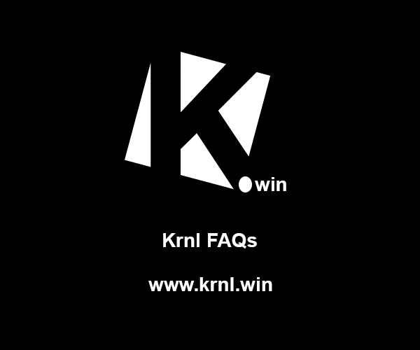 Krnl Frequently Asked Questions (FAQs)